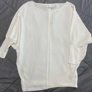 Mustard seed batwing top